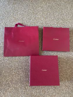 Cartier box and bag