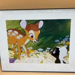 Framed Disney 4Pc Bambi Lithographs