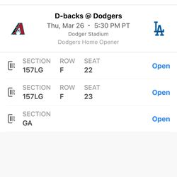 D-Backs @ Dodger Mar26 Opening game 