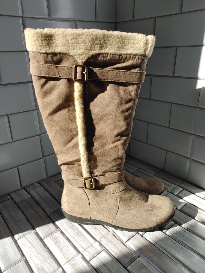 Women's Size 8 Neutralizer Wide Calf Tall Boots Fur-lined new no box