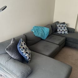 Sectional Couch W/ Lamp