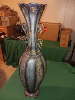 Large Metal Vase