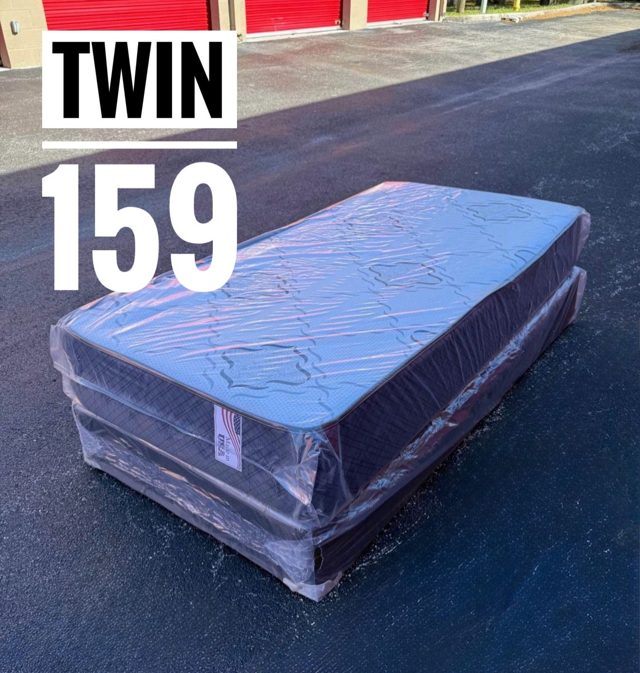 New Twin Size Mattress And Box Spring Set // We Offer