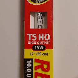 12 in Zoo Med ReptiSun 5.0 UVB and 10.0UVB T5 HO Fluorescent Reptile Lamp Tube 12 in 15W