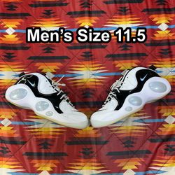 Nike Air Zoom Flight 95 Black Patent Football White DV0820-100 Mens Size 11.5