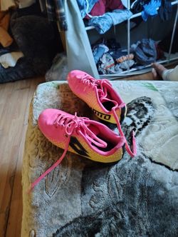 Girls. Cleats And Shin Guards