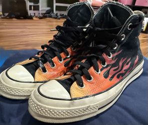Converse Chuck Taylor 70 Hi Flame Lace Up Men Sneakers In Flame