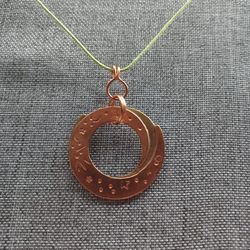 Double Side Spiral Pendant Necklace 