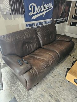 Leather Reclining Couch*MOVING* $250obo