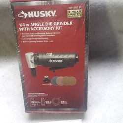 NEW Husky Angle Die Grinder with Accessory Kit 