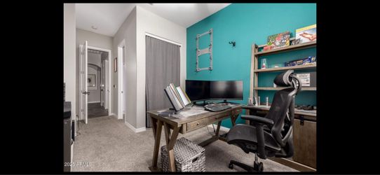 Desk and credenza