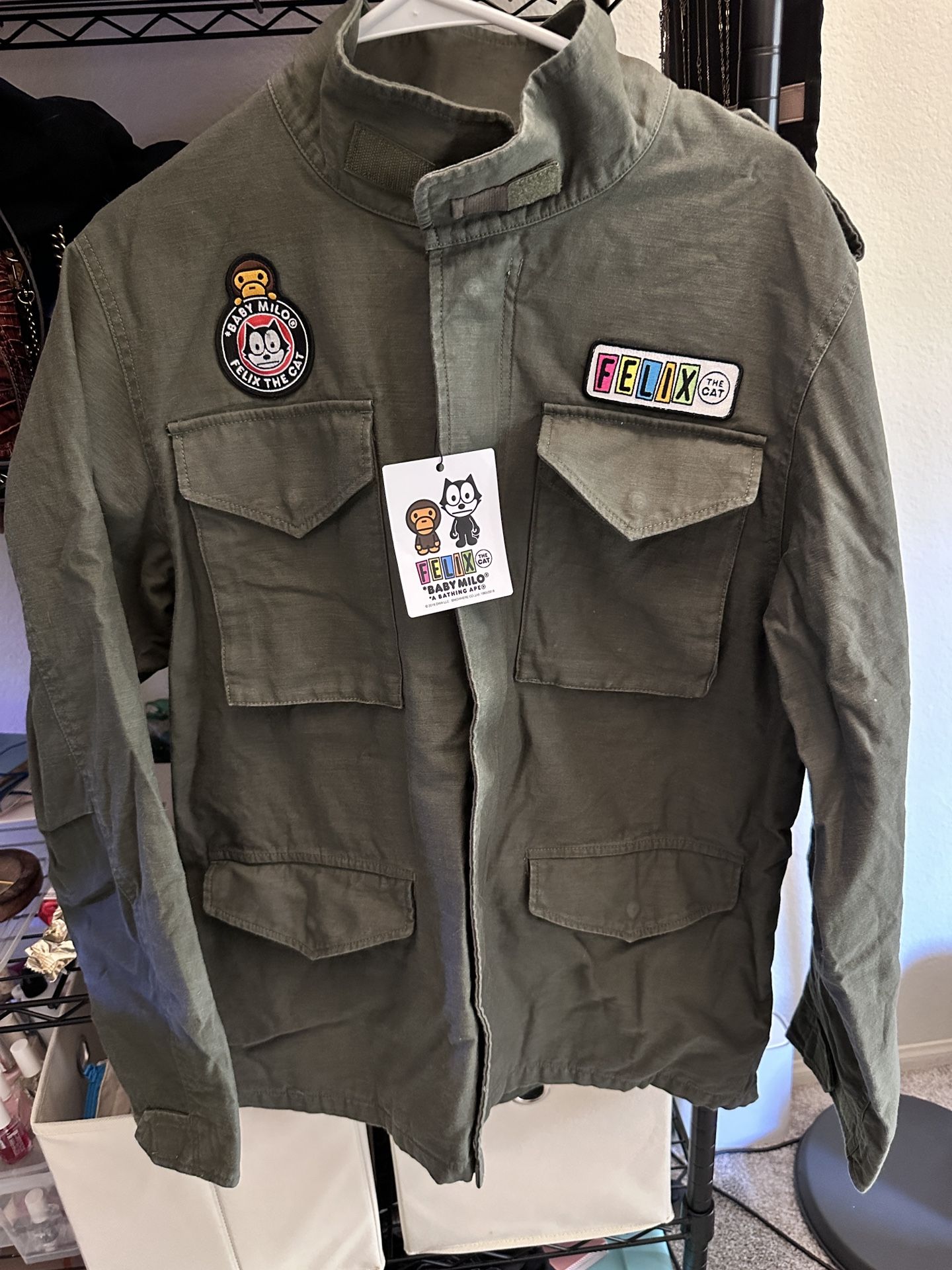 Brand New Bape A Bathing Ape x Felix the Cat M65 Jacket