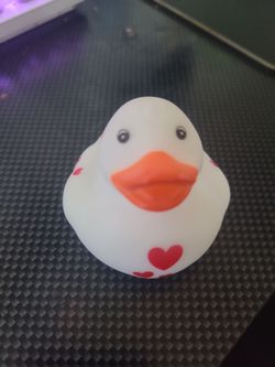 White limited edition  rubber ducky