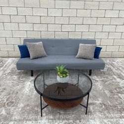 *Free Delivery* Gray Ikea Futon Couch Sofa Sleeper Bed