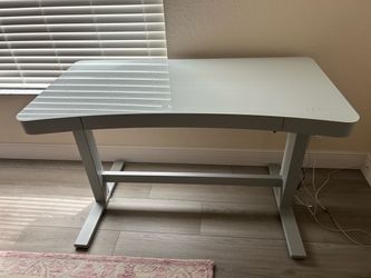 Electric Standing Desk with Glass Top