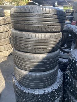 SET MICHELIN 205/55/16 GOOD USED $160 PRICE INCLUDES PROFESSIONAL INSTALLATION AND TAX