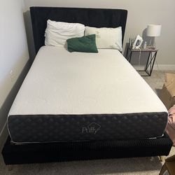 Full size bed and mattress