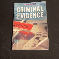 Criminal Evidence By Judy Hails
