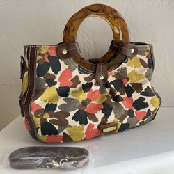 NEW Relic Tote Bag w/ Strap for Crossbody Purse, Tortoise handles