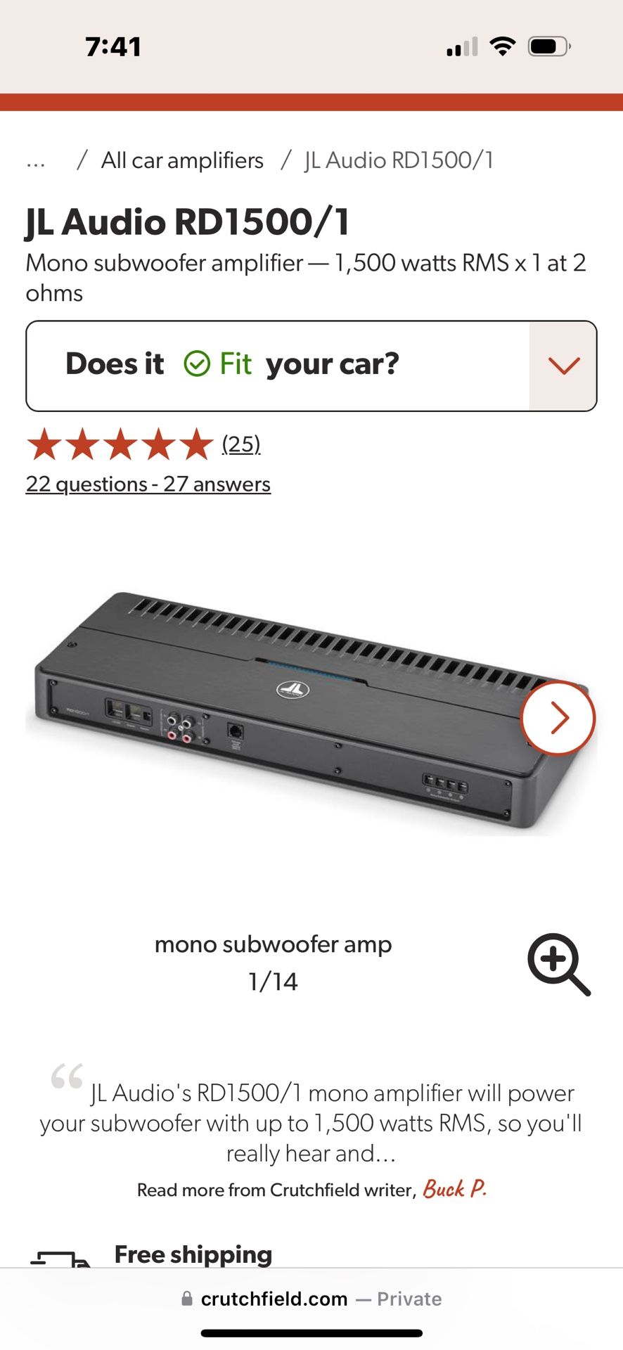 JL Audio Amp