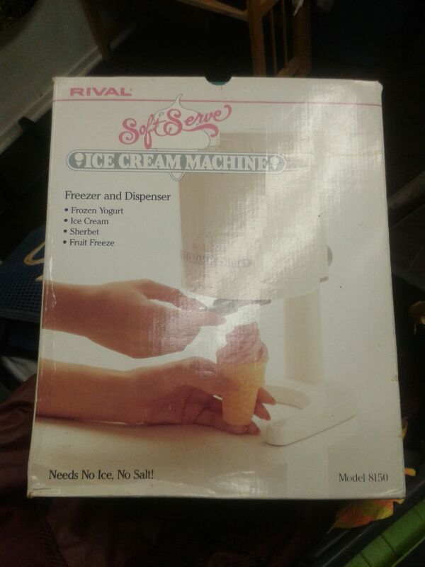 Rival soft serve ice cream machine