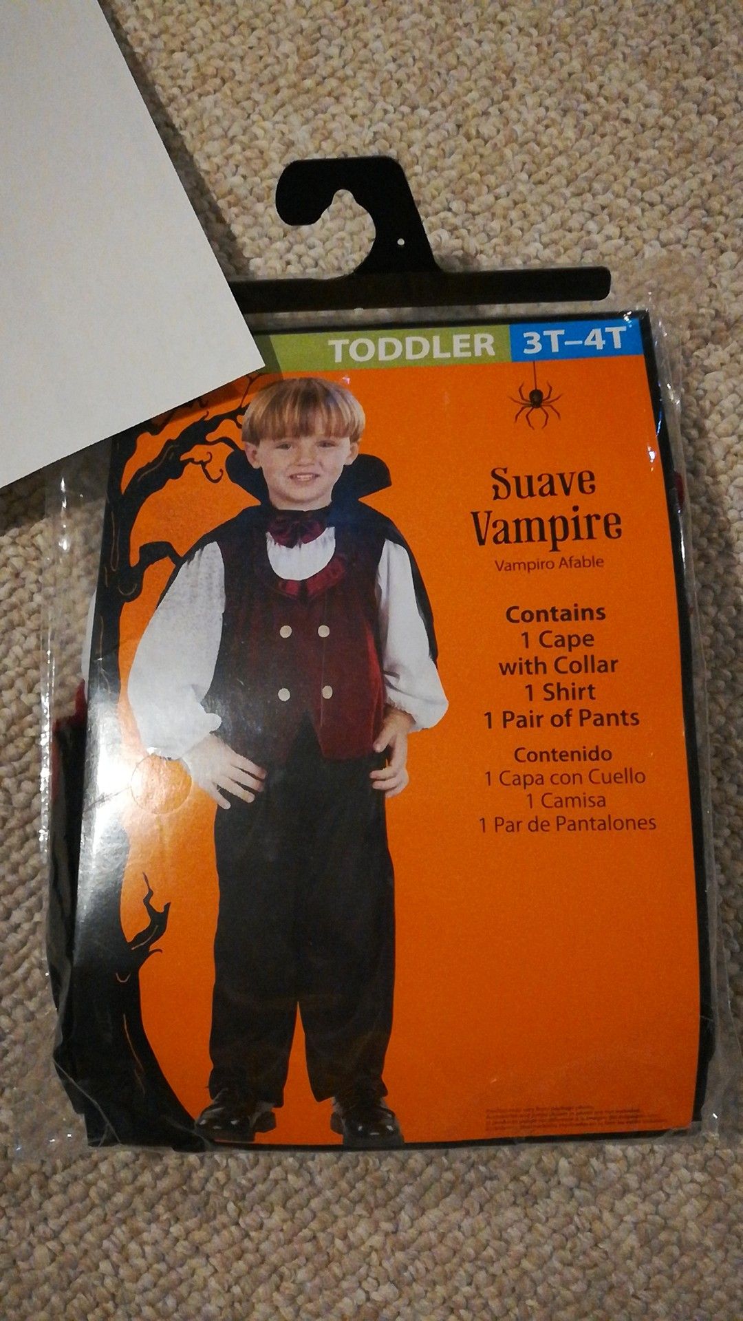 Toddler 3T to 4T Suave Vampire Halloween costume