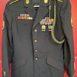 Army Service Uniform ASU Dress Blue Enlisted Female Jacket Coat , 12 WT