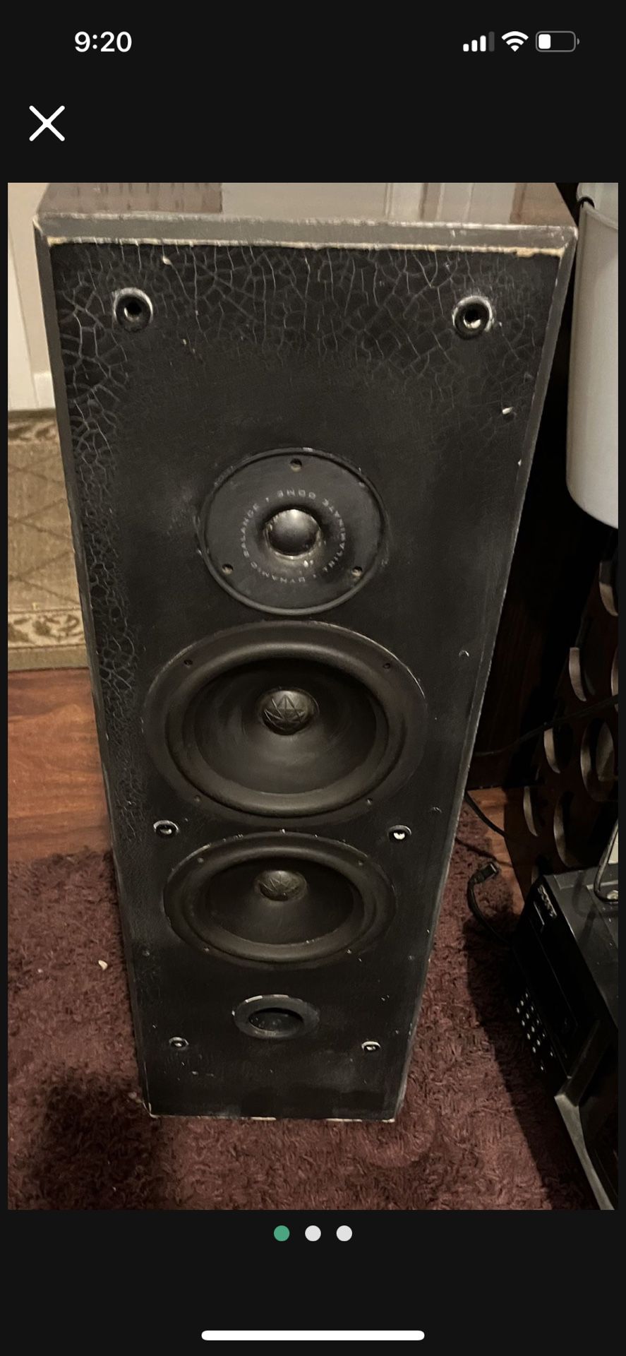 Polk Speakers Pair With Cover 