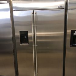 Ge Monogram 48”wide Stainless Steel Side By Side Built In Refrigerator 