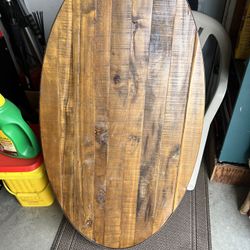 Wood Coffee Table With Metal Frame