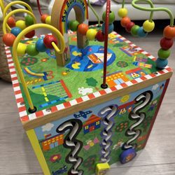 My Busy Town wooden cube