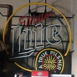 MILLER LITE NEON SIGN