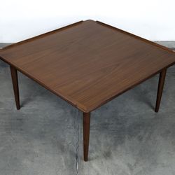 Vintage Mid Century Modern Danish Teak Coffee Table by Poul Jensen for Selig, c1960s