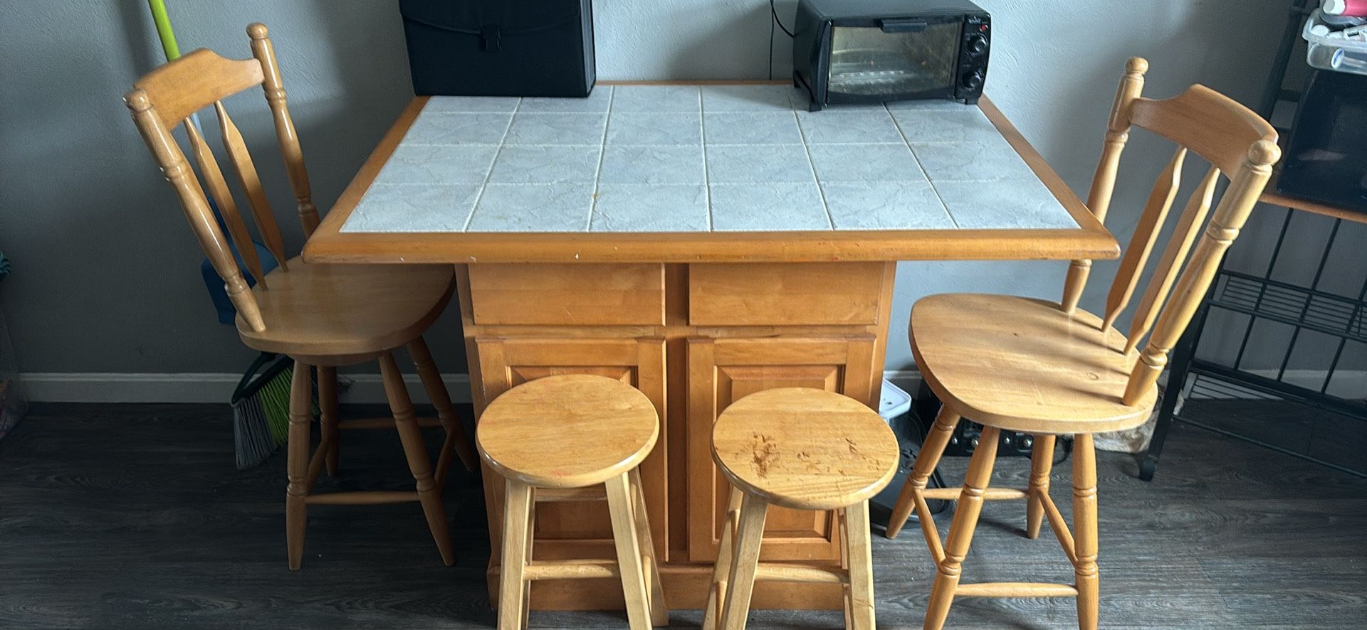 Stone Top Kitchen Table