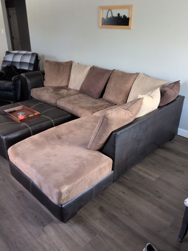 Sectional With Ottoman