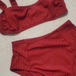New Red Women's Bathing Suit  - Size Small