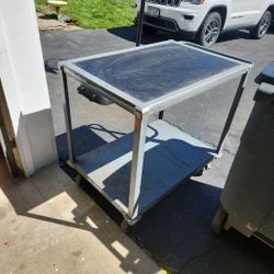 Metal Cart. Heavy Made And In Great Shape!