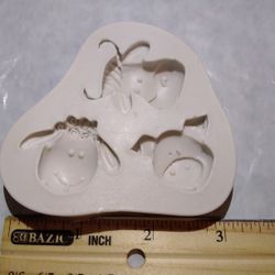 Silicon Mold For Fondant Or Chocolate $8