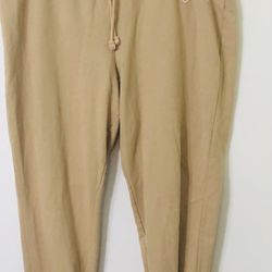 Gap women’s jogger pull on tan. XXL