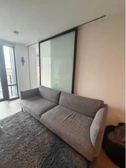 IKEA ÄPPLARYD Loveseat – Gray/Black – Originally $1,300
