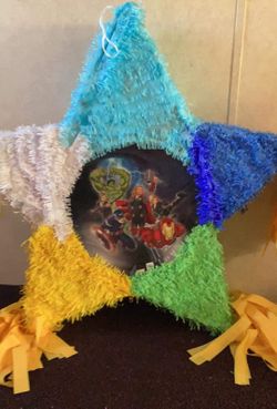 super heroes piñata