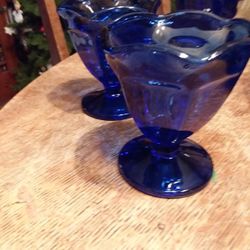 Cobalt Blue Dessert Dishes - 2