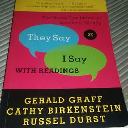 They say I say with readings