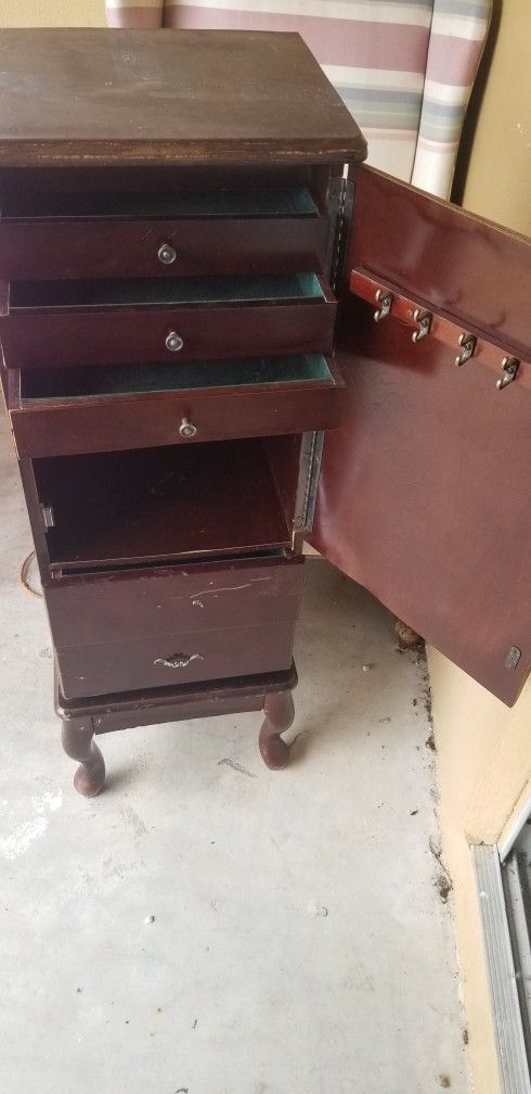 Antique Jewelry Cabinet For Restoration