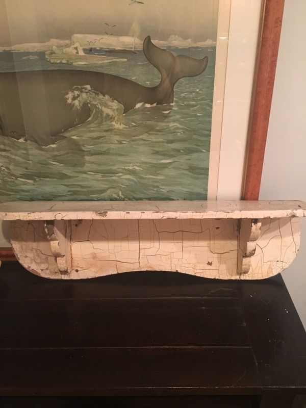 Antique wooden shelf made w/ solid wood