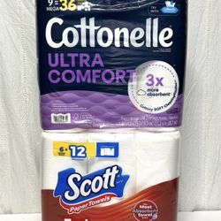 Scott Paper Towel / Cottonelle Bathroom Tissue Set