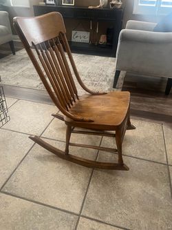 Wood rocking chair