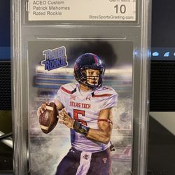 Patrick Mahomes Rated Rookie ACEO Cool Art Card