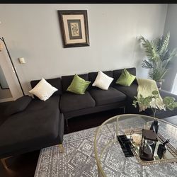 Black Sofa Set
