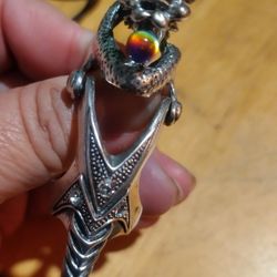 Silver Armored Full Finger Dragon Ring